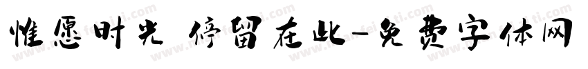 惟愿时光 停留在此字体转换